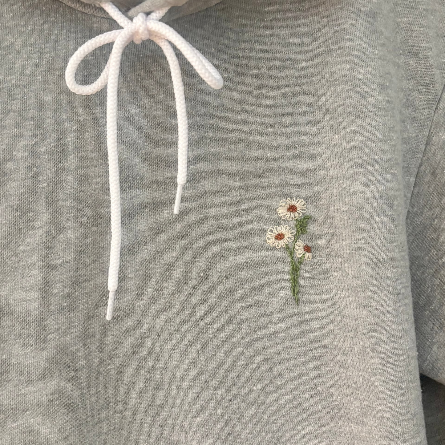 Embroidered Daisy Sweatshirt